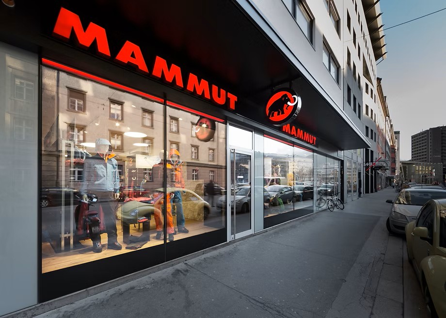 Ansicht des Mammut Stores